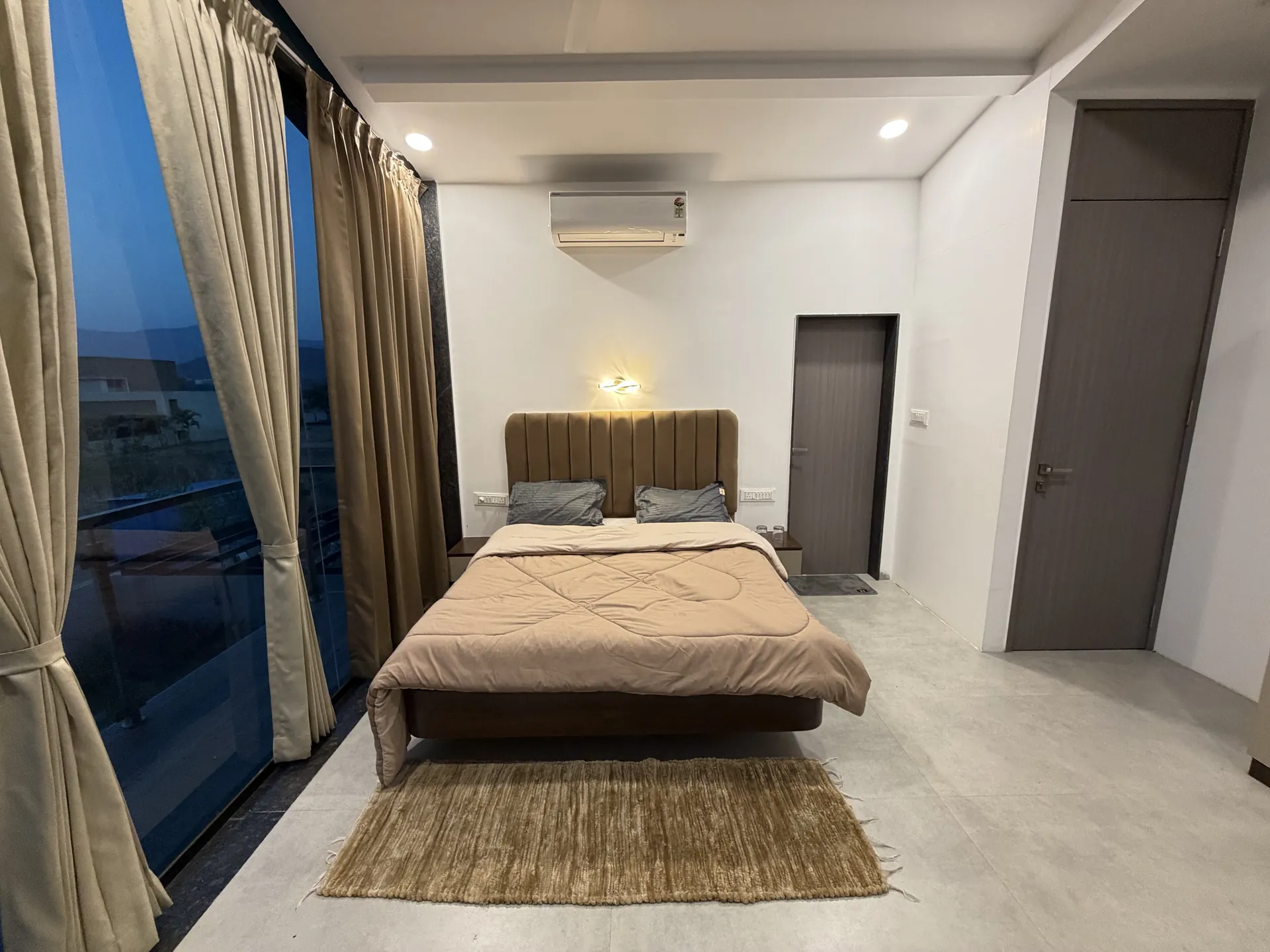 Glass-Fronted Bedroom