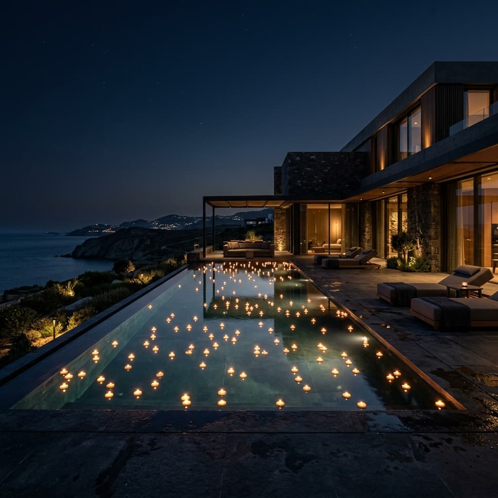 Heated Infinity Pools
